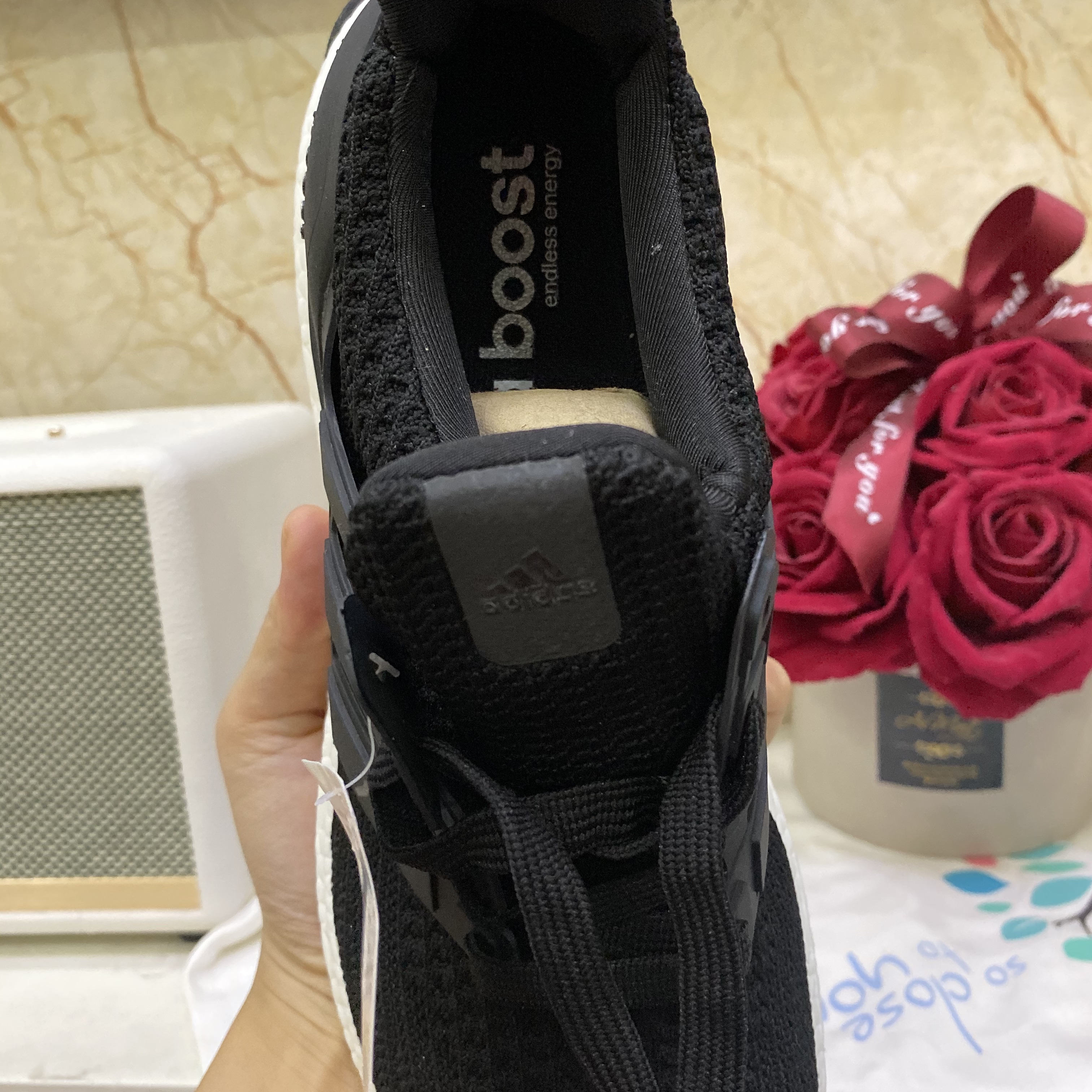[ẢNH CHI TIẾT] GIÀY THỂ THAO SNEAKER ULTRABOOST 4.0 ĐEN TRẮNG