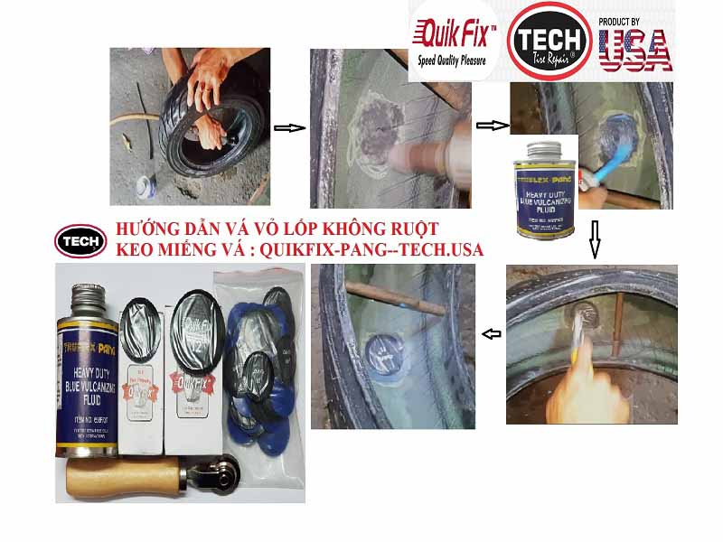 [HCM]MIẾNG VÁ SĂM LỐP XE MÁY OTO QUIKFIX TECH USA #11