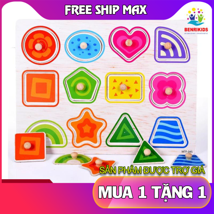(FREE SHIP - MUA 1 TẶNG 1) Đồ Chơi Bảng Núm Gỗ Xếp Hình Nhiều Chủ Đề Cho Bé Học,Đồ Chơi Gỗ,Đồ Chơi Ghép Hình Gỗ,Đồ Chơi Thông Minh