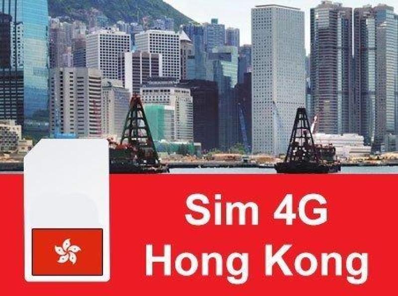 Sim Hong Kong 3G/4G Sim Du Lịch HongKong 5 NGÀY KHÔNG GIỚI HẠN DUNG LƯỢNG - 2GB TỐC ĐỘ CAO