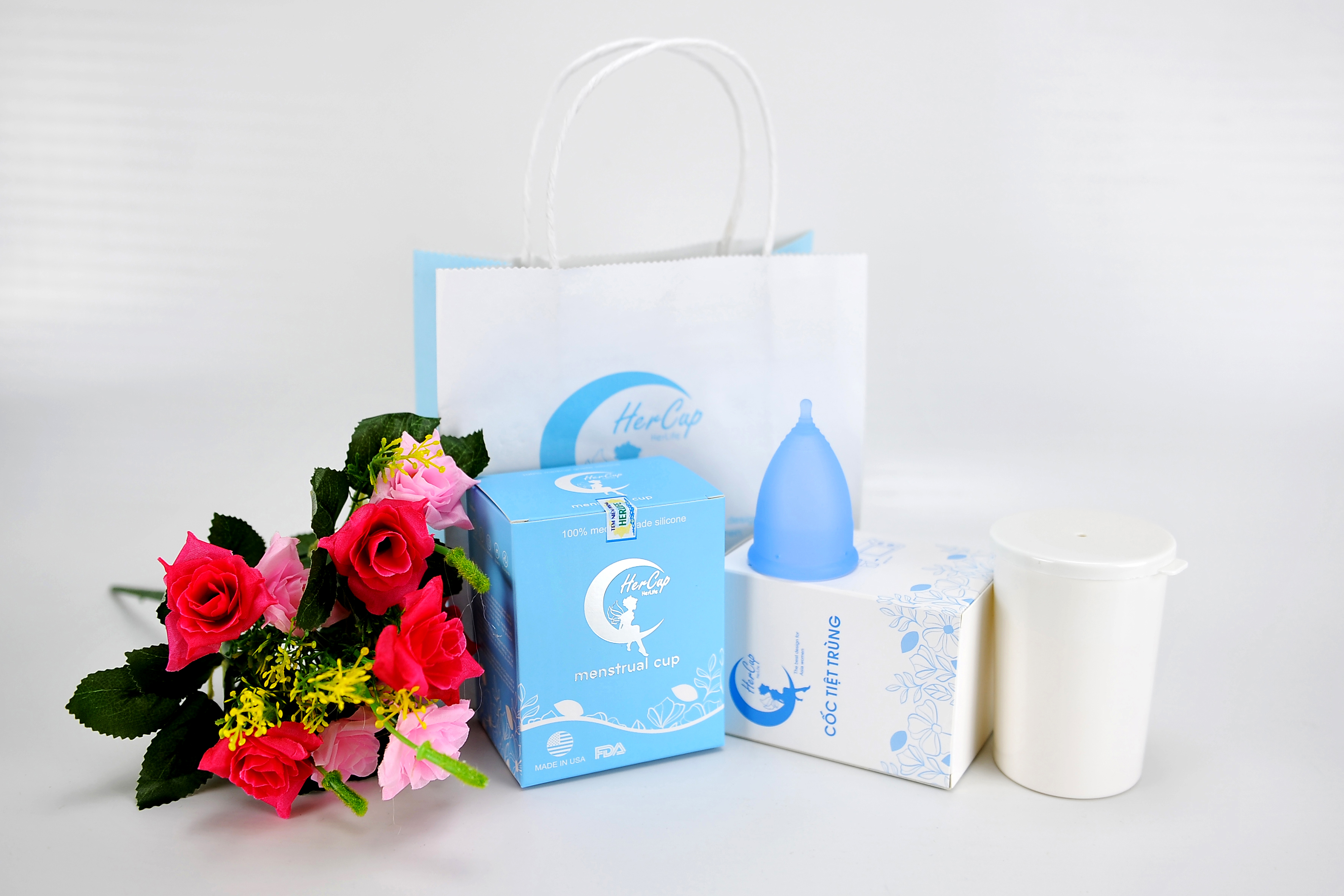 Bộ cốc nguyệt san Hercup - Made in USA