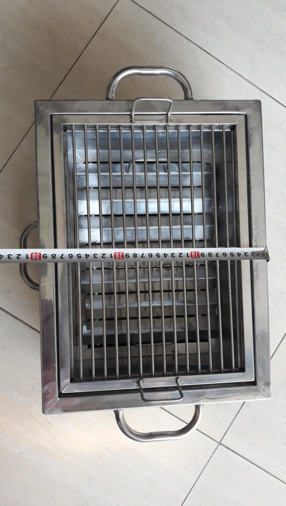 [HCM]LÒ NƯỚNG THAN  INOX 2 LỚP