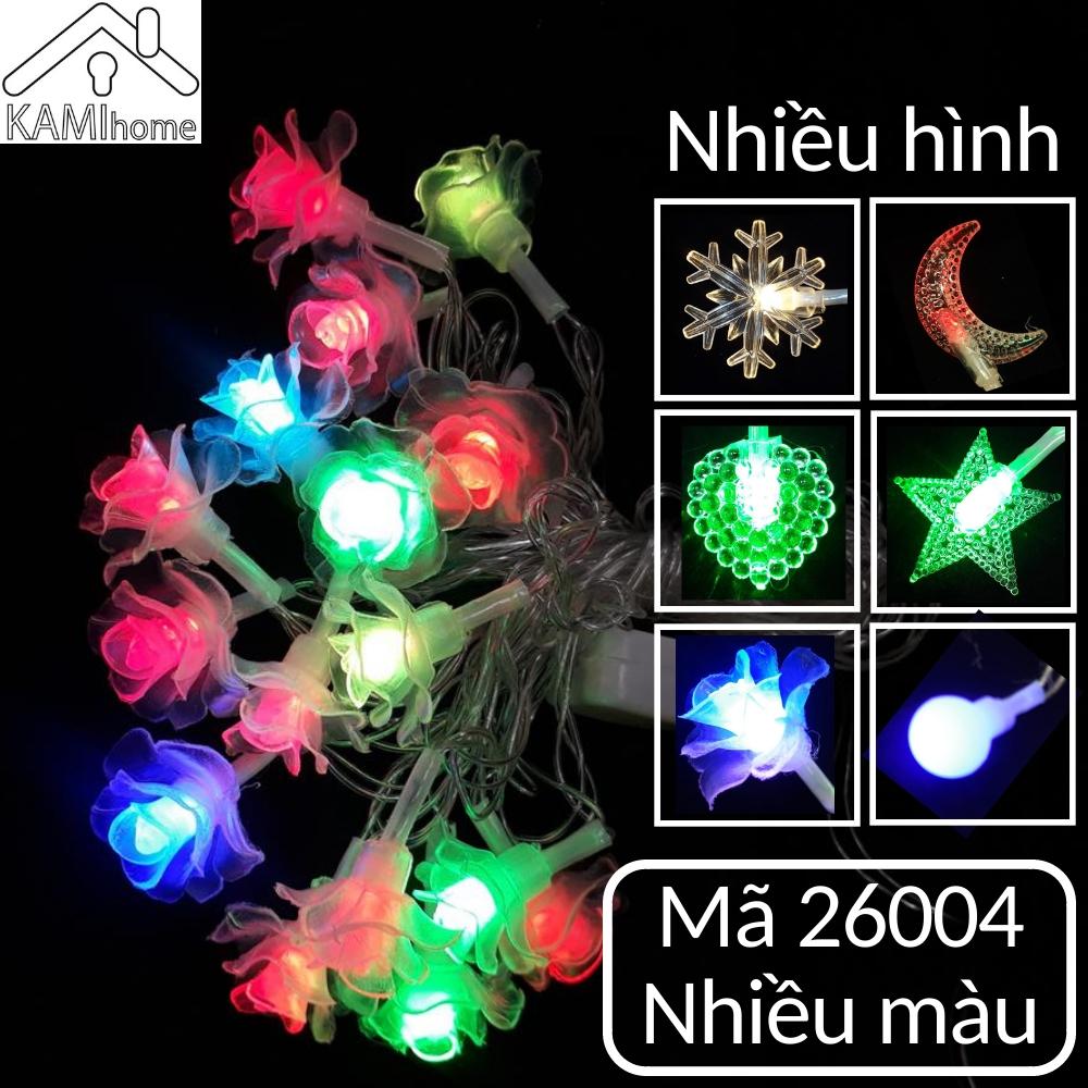 Bộ 3 dây led nháy nhiều màu đủ hình - 4m - 16 bóng - mẫu ngẫu nhiên moonshop