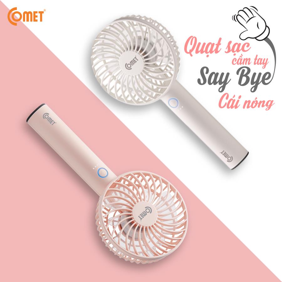 Quạt sạc cầm tay cao cấp Comet CRF1004