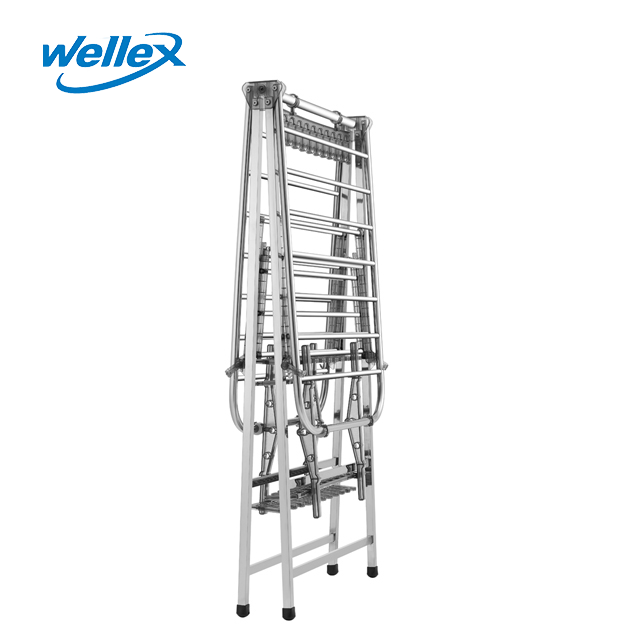 Wellex CPM stainless steel floor folding smart rack fitting