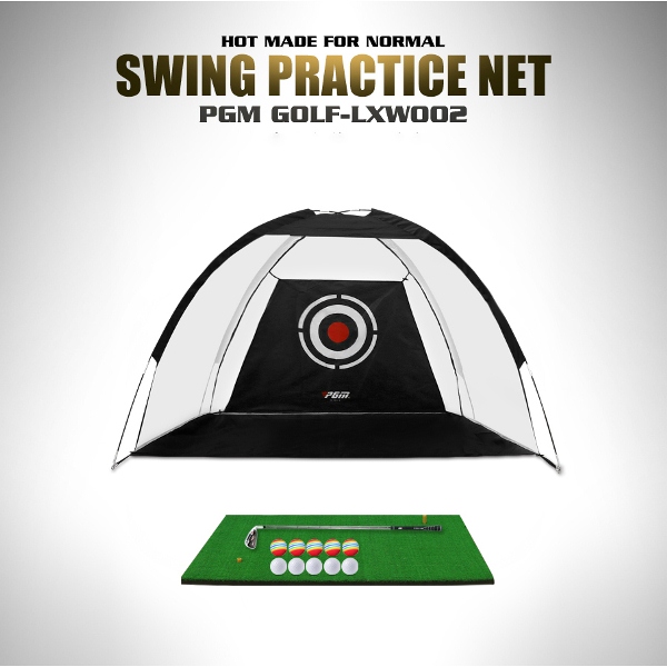 Bộ thảm tập lưới lều tập golf ngang 2m cao 1,4m