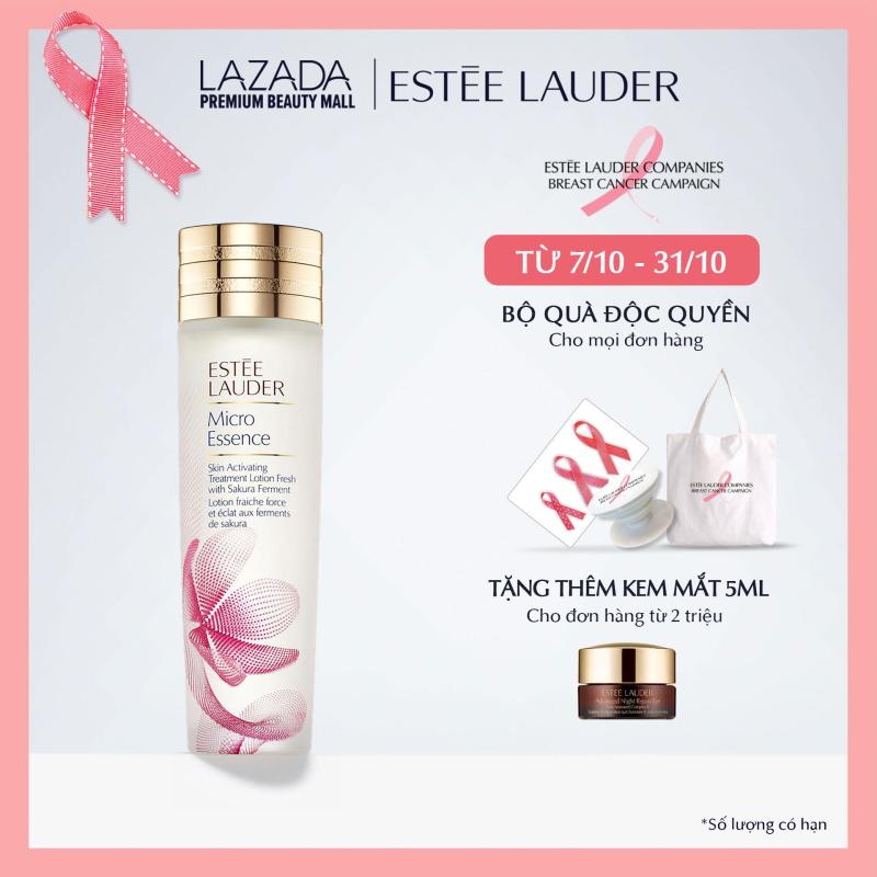 Nước dưỡng tinh chất với men hoa anh đào Estee Lauder Micro Essence Skin Activating Treatment Lotion Fresh with Sakura Ferment 200ml nhập khẩu