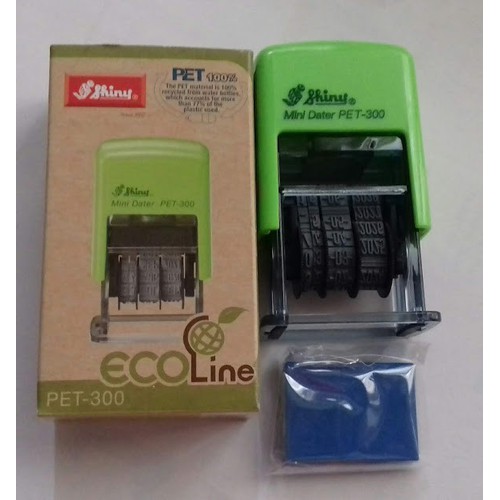 Dấu có mực sẵn dấu shiny PET 300 S 300 đóng ngày sản xuất, hạn sử dụng, chuyển đổi ngày tháng năm 3mm Shiny Mini Dater