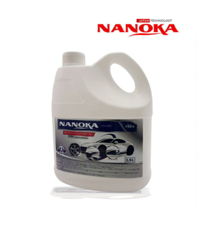 Tẩy ố kính, cặn canxi kính, ố vàng la-zang, ố vàng sơn Nanoka 1.5L