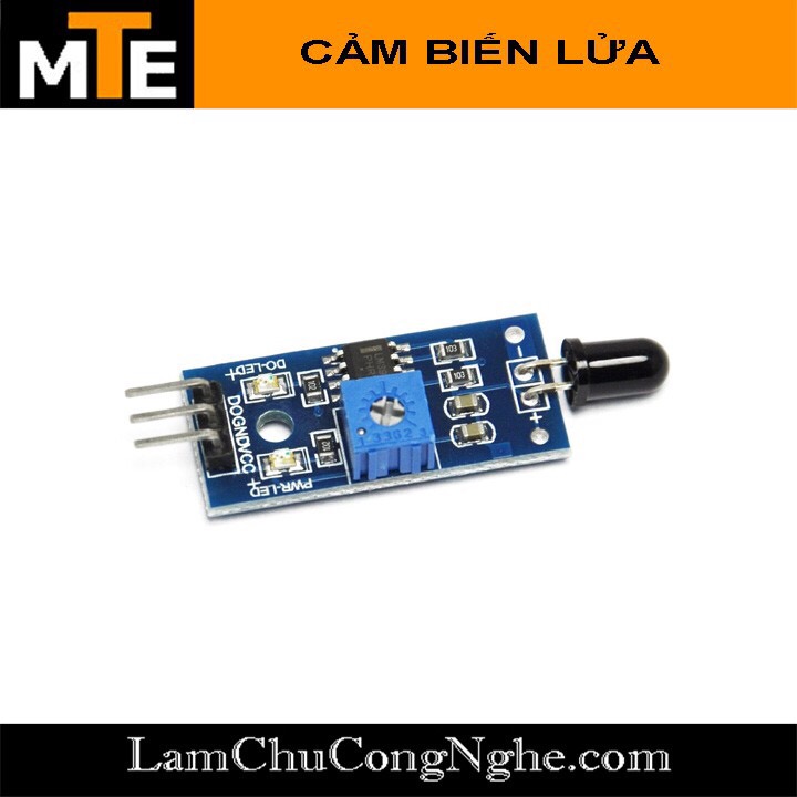 Mạch cảm biến phát hiện ngọn lửa Flame sensor - Module arduino