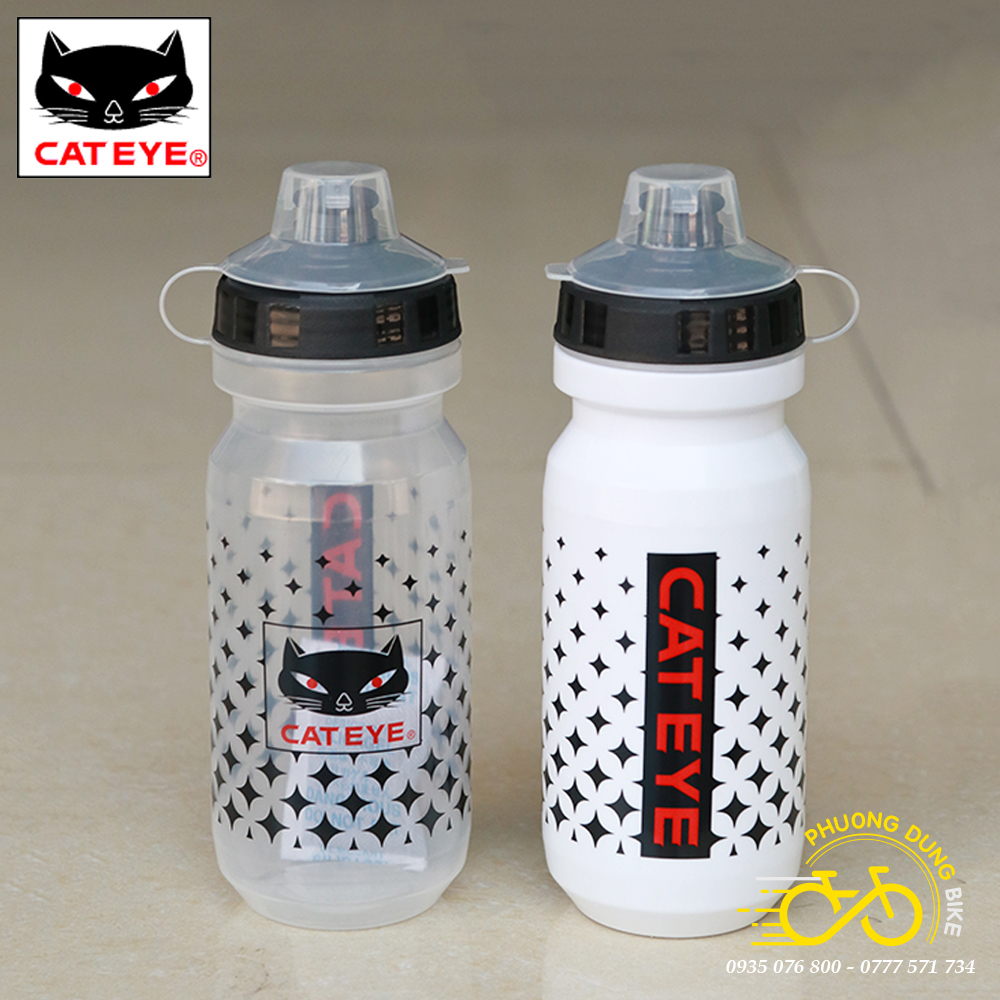 Bình Nước Xe Đạp CATEYE PP5 600ml – Nhựa An Toàn, Nhẹ, Dễ Bóp, Dùng Cho MTB/Road