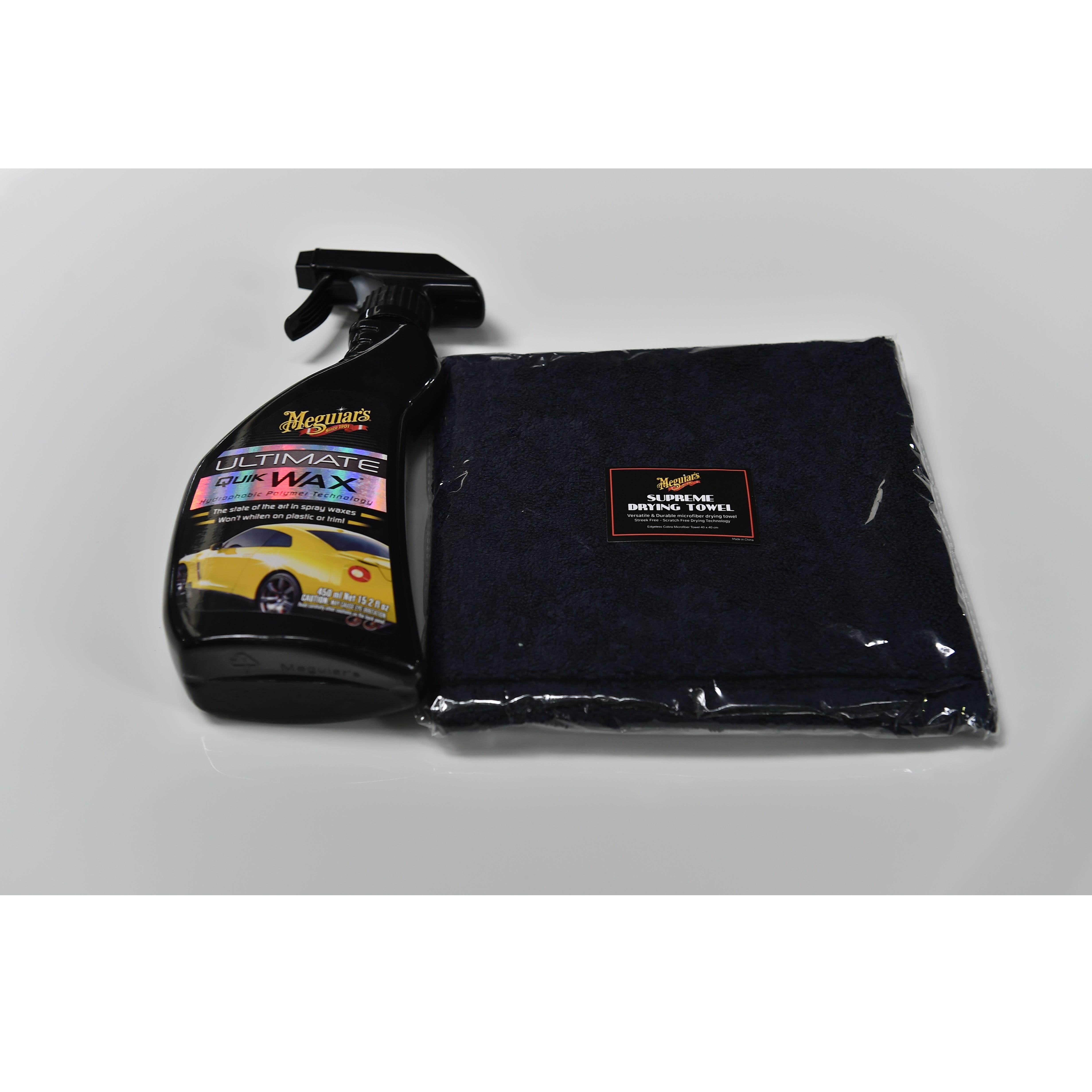 Meguiar's Khăn lau xe ô tô microfiber  màu đen cao cấp đa năng siêu thấm hút nước  - KL4040