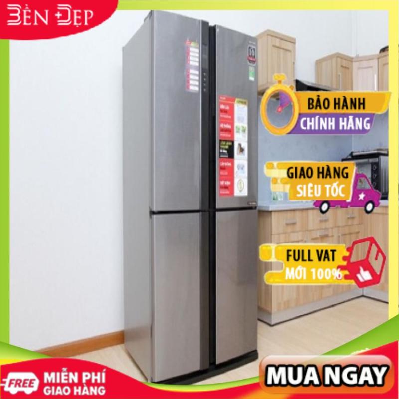 Tủ lạnh Sharp Inverter 626 lít SJ-FX630V-ST, hệ thống làm lạnh kép, khử mùi Nano (Miễn phí giao tại HN-ngoài tỉnh liên hệ shop)