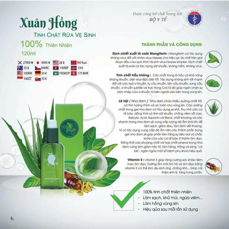 Dung dịch vệ sinh Xuân Hồng 120ml