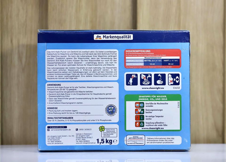 Bột tẩy lồng giặt Denkmit