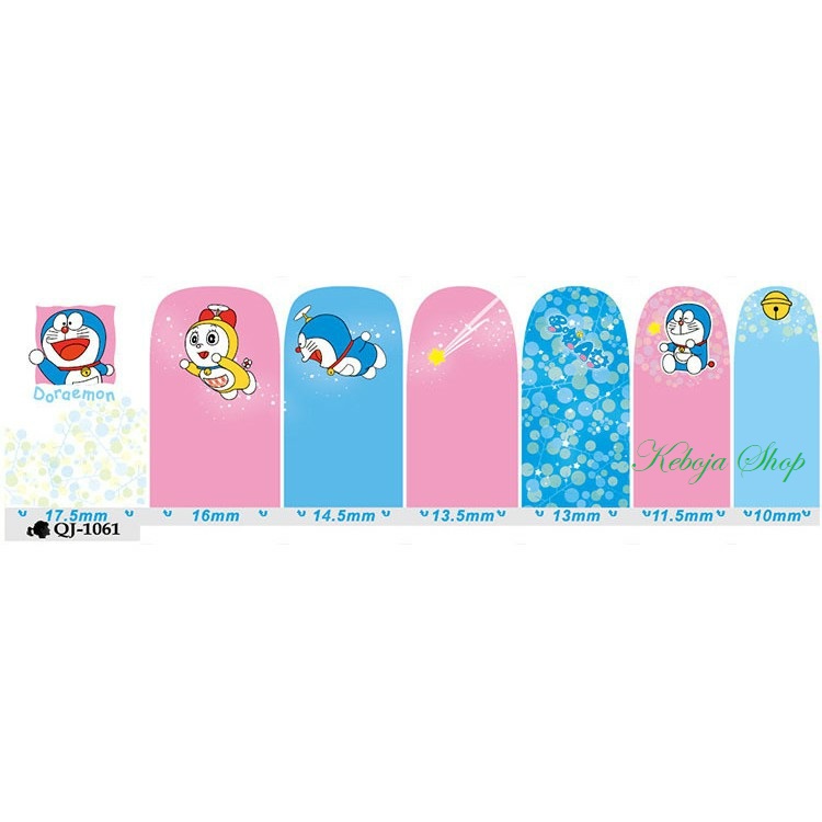 [HCM]Dán móng tay họa tiết hoạt hình dễ thương Doremon Doraemon