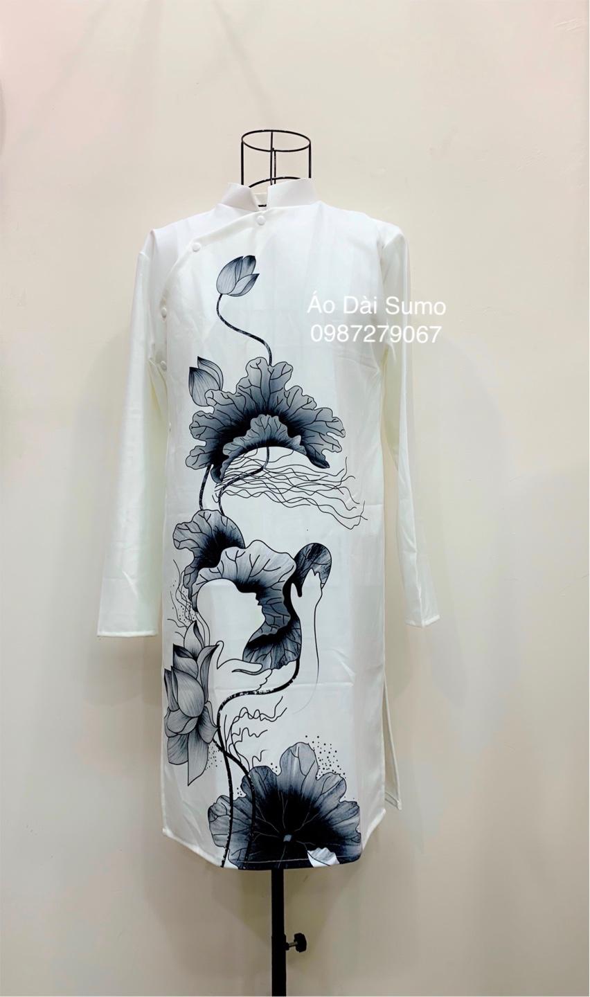 Áo Dài Cách Tân Nam Trắng