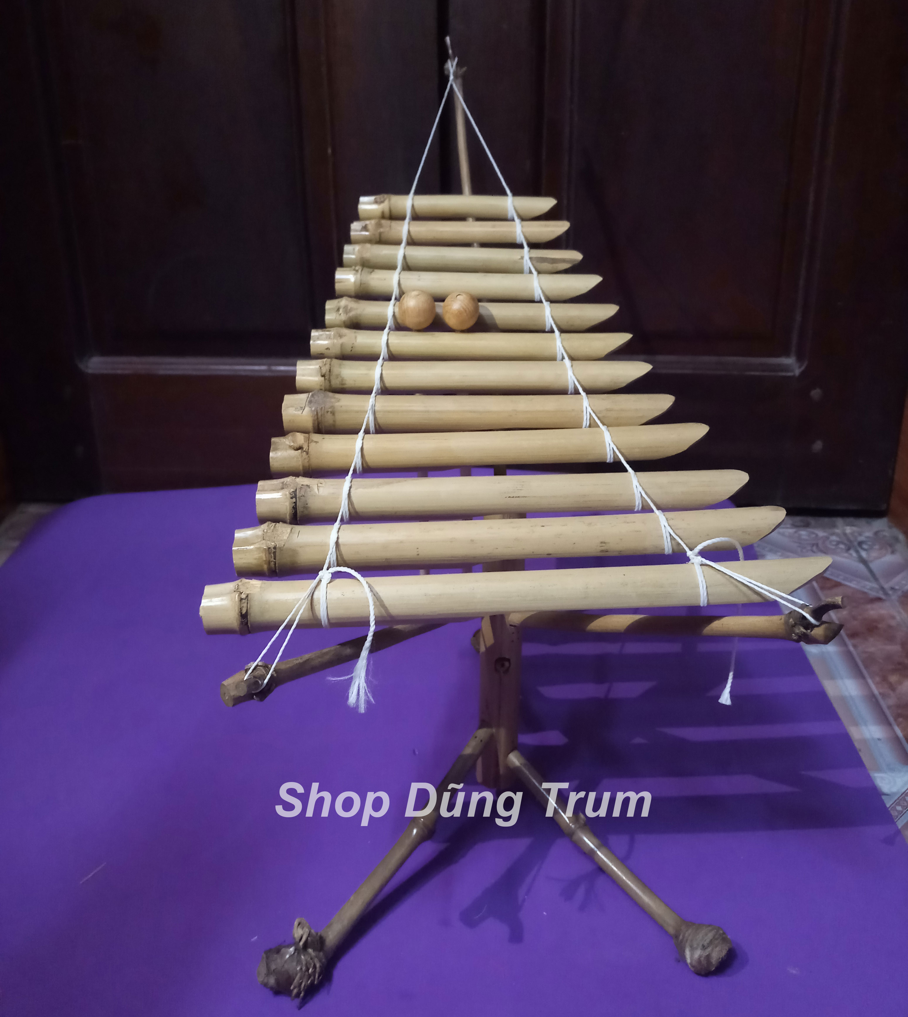 Đàn T’rưng mini biểu diễn, đàn Tơ rưng cho bé siêu đẹp