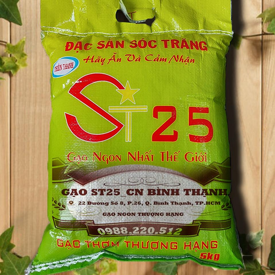 Gạo ST25 (túi 5kg, gạo mới 100%) - ST25-005-165K