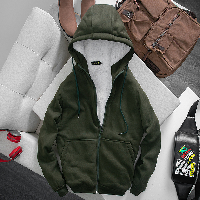Áo Hoddie Nỉ, Lông Cừu Siêu Ấm