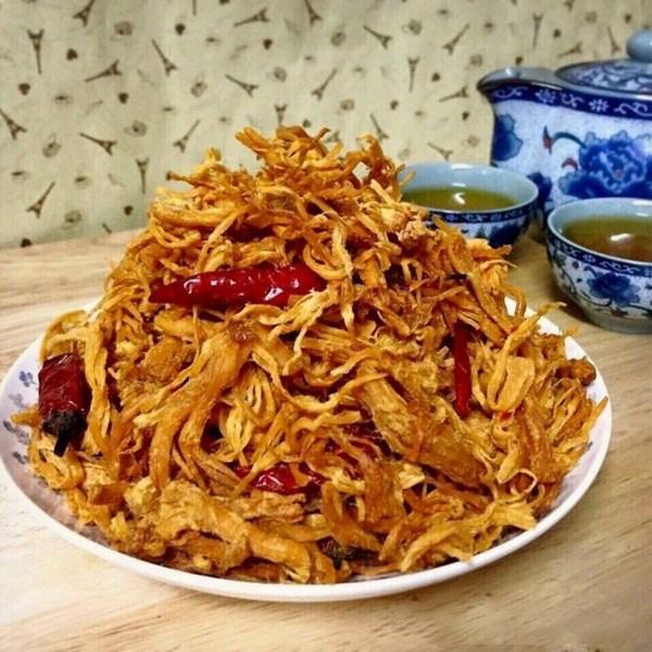 1 kg KHÔ GÀ BƠ TỎI SIÊU NGON