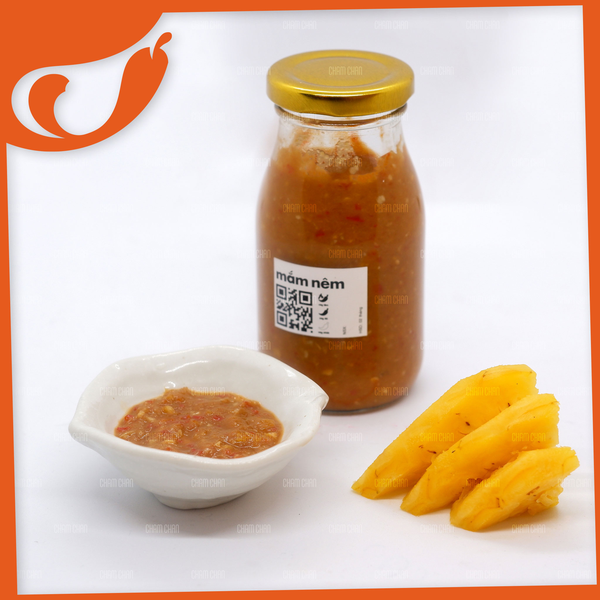 [HCM]Sốt Mắm Nêm Chấm Chan - Chai 200ml / Cay Đó