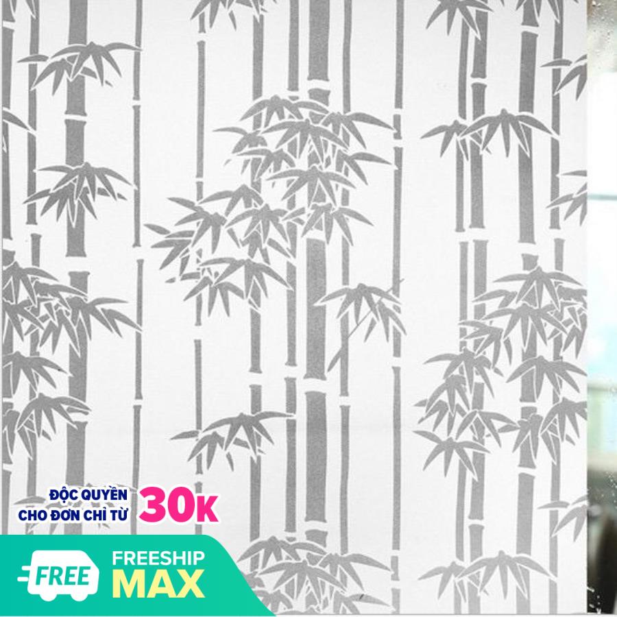 5 Mét Decal Dán Kính Mờ Khổ 45cm Rộng Có Keo - TRÚC TRẮNG PK047