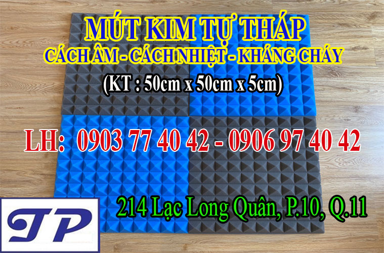 Mút kim tự tháp tiêu âm, cách âm, kháng cháy