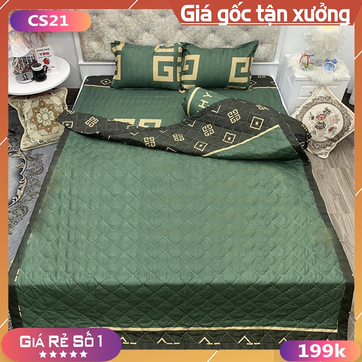 Bộ Chăn Ga Poly Cotton 5 Món