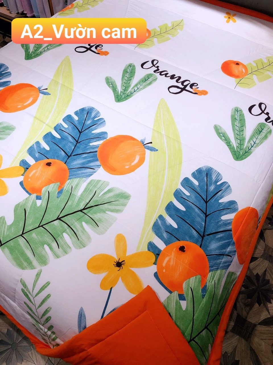 Chăn hè trần bông cotton đũi 2mx2m2[giao mẫu ngẫu nhiên]CĐ03
