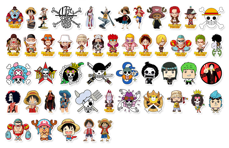 Bộ 50 Sticker One Piece