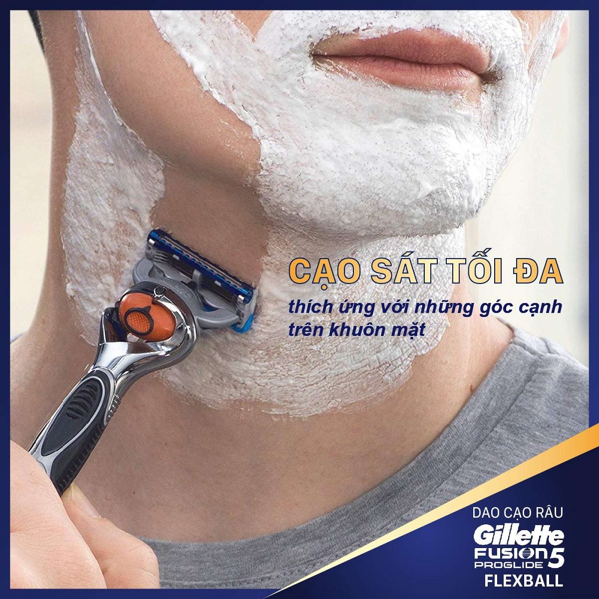 Dao cạo râu Gillette Fusion5 Proglide FlexBall cao cấp
