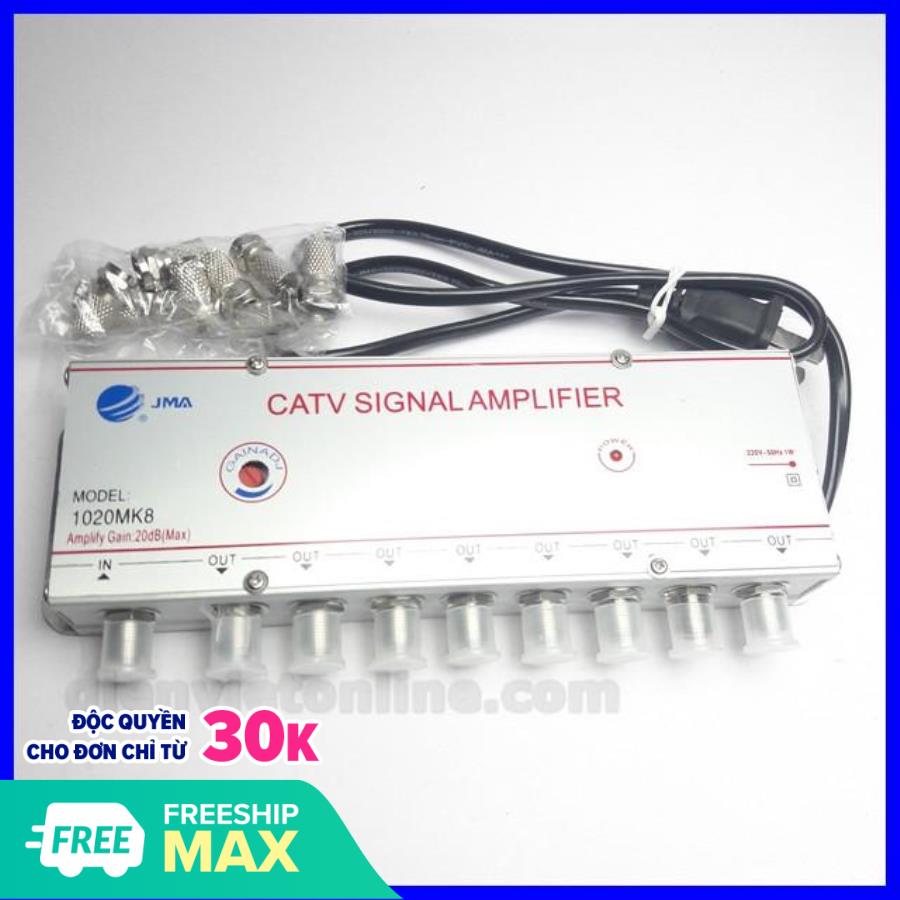 Bộchia truyền hình cáp 1 ra 8 khuyếch đại tín hiệu JMA ( cắm điện ) - Điện Việt