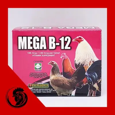 Mega b12 - Dinh dưỡng cho gà đá - Vỉ 10 viên