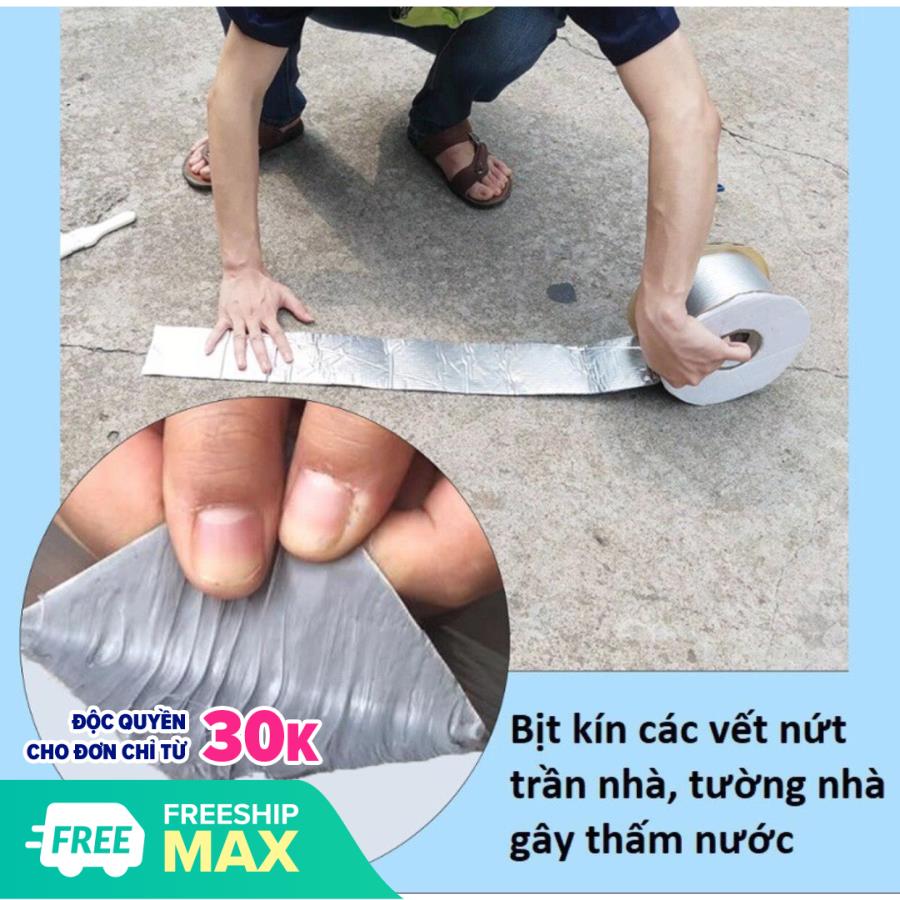 [HCM]Miếng vá thông minh Băng Keo Siêu Dính Đa Năng Keo dán CHỐNG THẤM đa năng cho tường trần nhà mái tôn ống nước.. công nghệ Nhật Bản