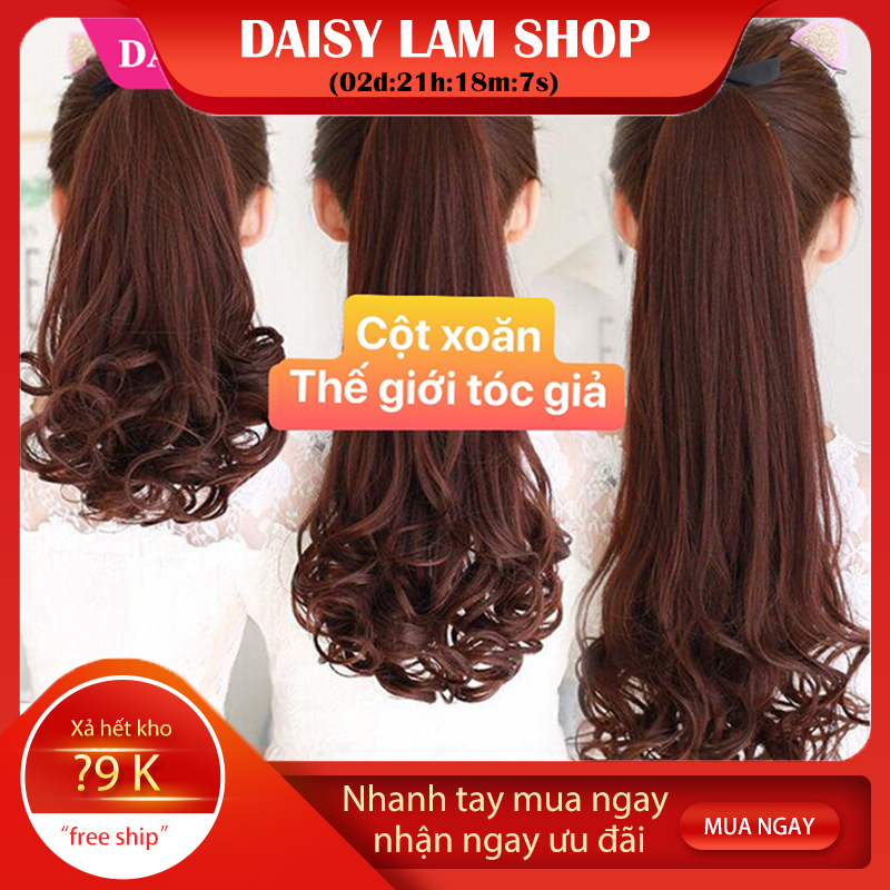 CỘT TÓC GIẢ XOĂN NGẮN 48cm C010