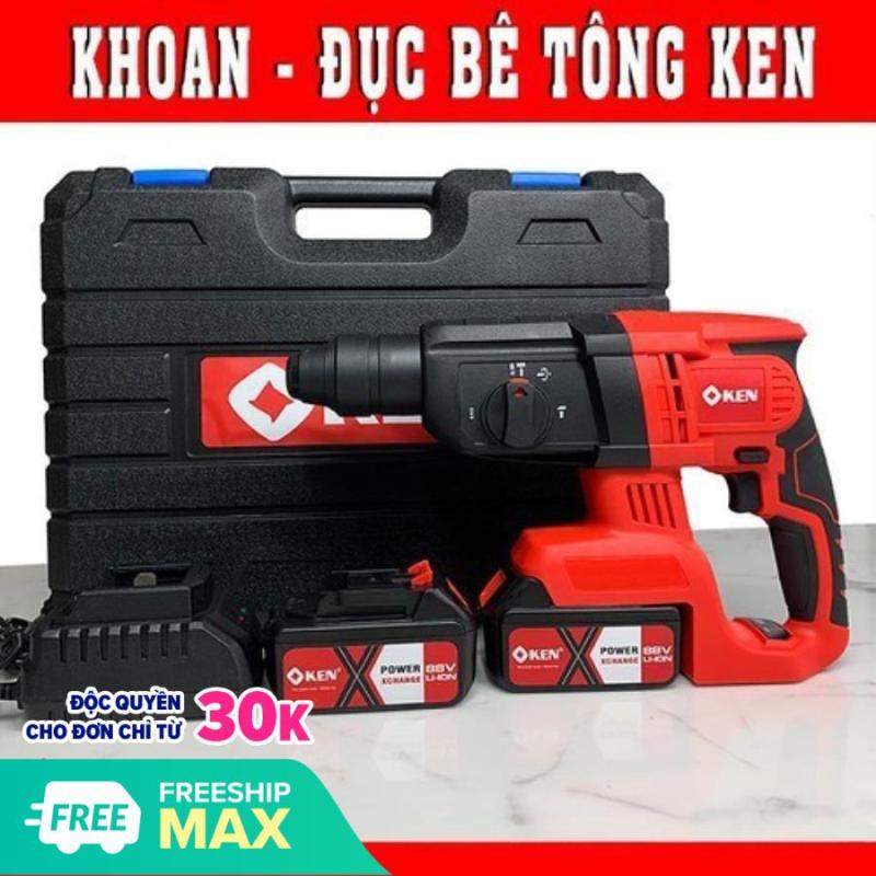 Máy Khoan Bê Tông Dùng Pin KEN pin chuẩn 10cell