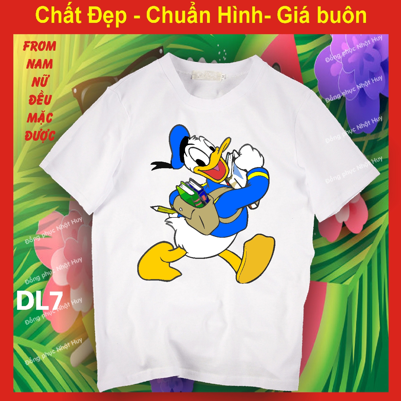 Pullover vit Donald đẹpDL7, Essence, covered switch pay, cute, expressive, ICOI, Donald Duck, cartoon