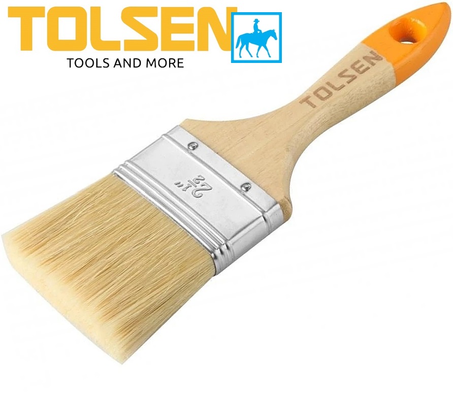 Cọ Sơn Cán Gỗ 2.5inch 64mm Paint Brush TOLSEN 40124