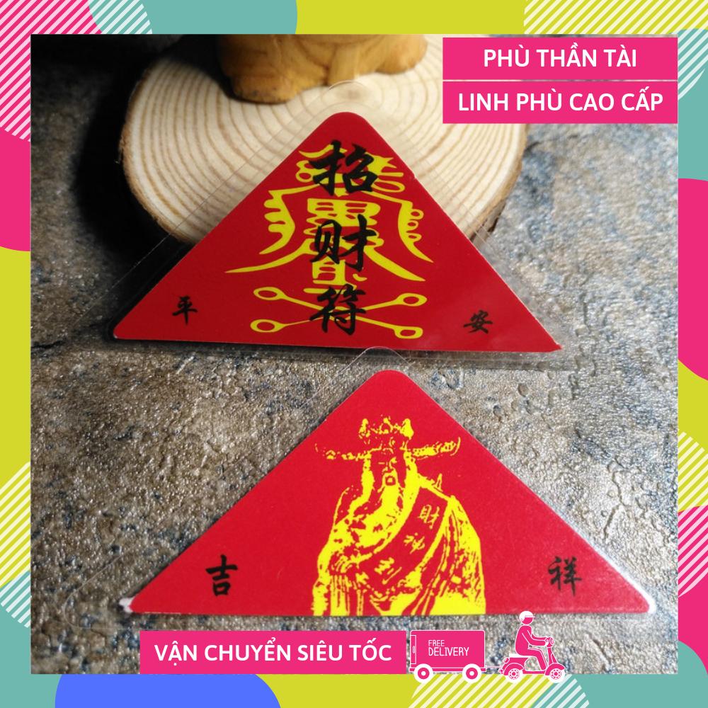 Linh phù chú Thần Tài đặt ví may mắn tài lộc hút tiền bạc