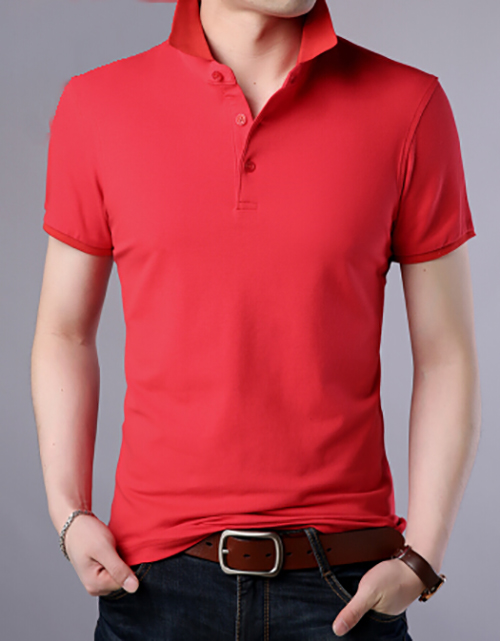 Áo thun cổ trụ nam thời trang