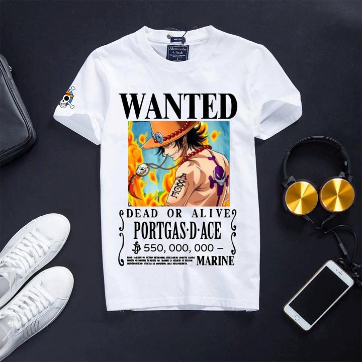 Áo One Piece - Wanted ACE