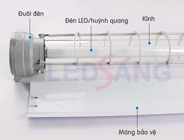 [HCM]Máng đèn LED - Máng chống cháy nổ 1m2 (đơn)  EX - C1 - 120