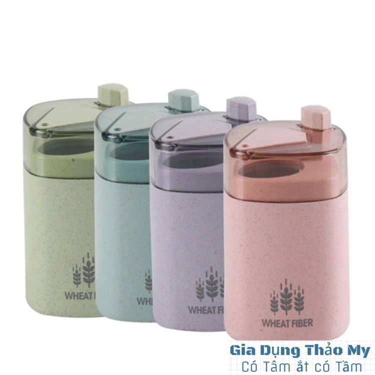 Hộp, ống đựng tăm cao cấp bằng lúa mạch
