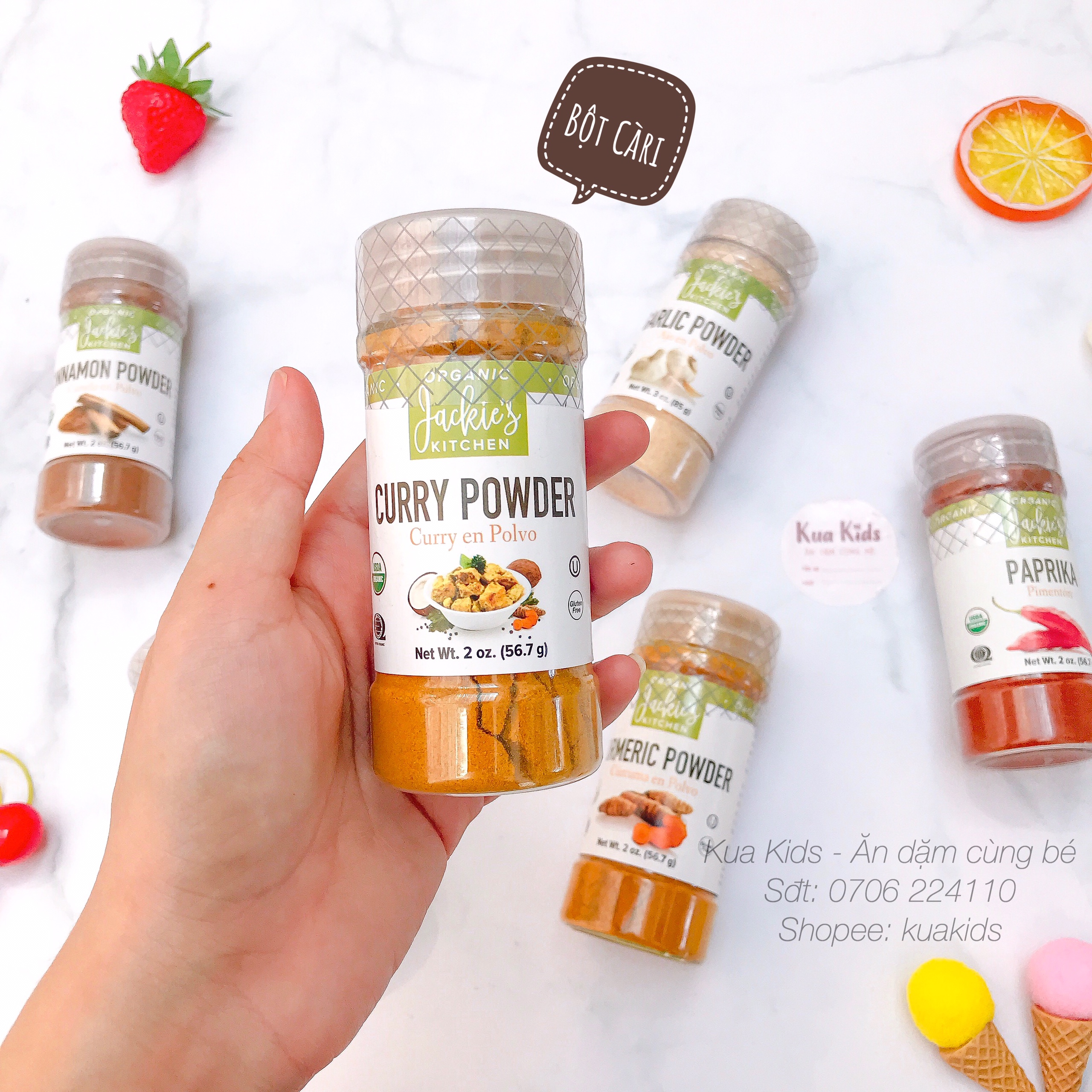 Bột Gia Vị Hữu Cơ Jackie’S - Bột cà ri 597g