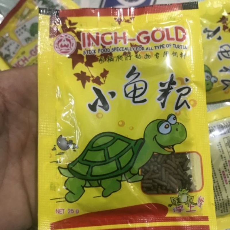 Set 2 gói thức ăn cho rùa cảnh Incher Gold