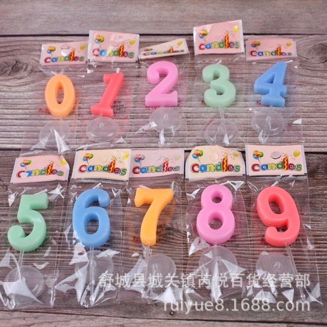 Nến sinh nhật chữ số màu TP19