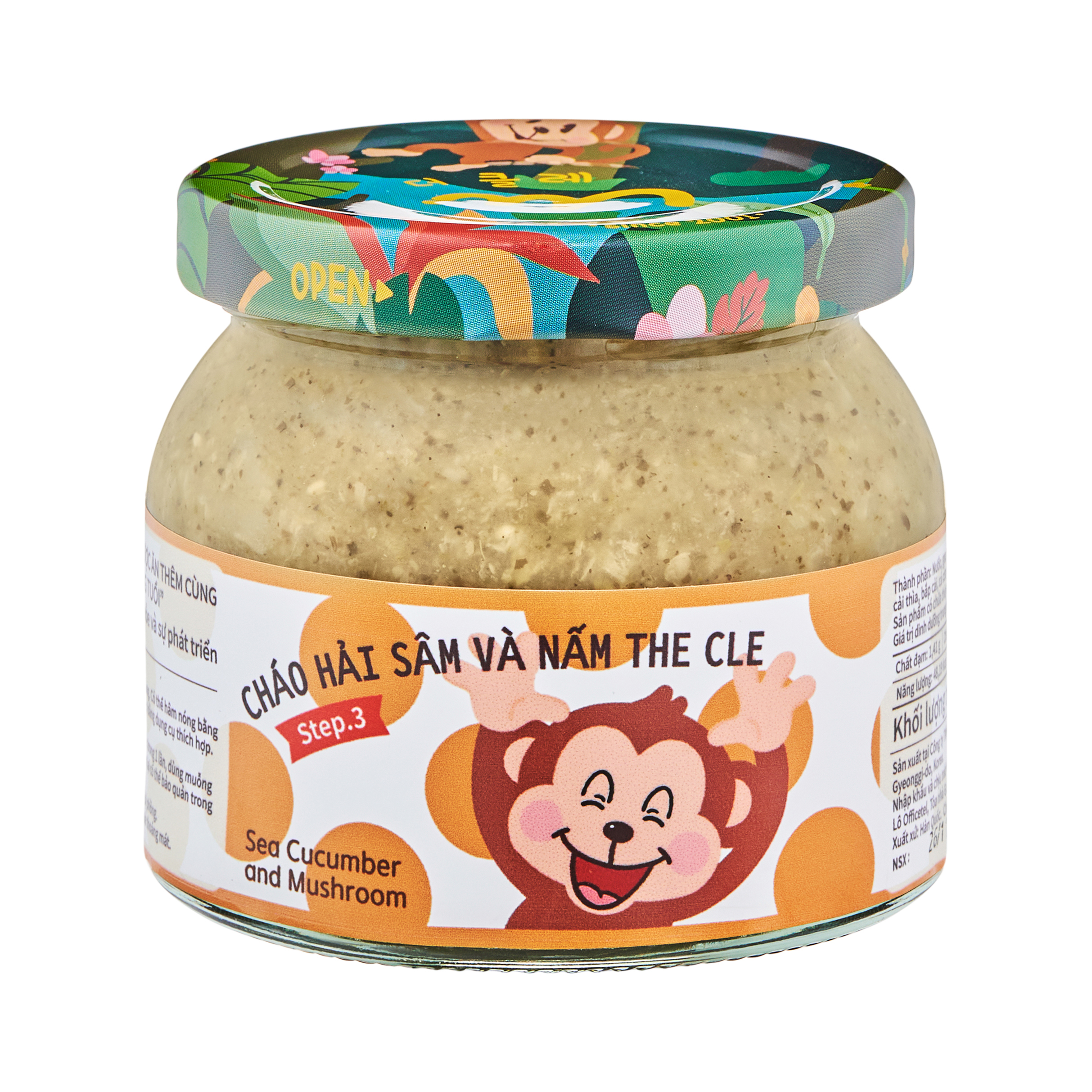 CHÁO HẢI SÂM VÀ NẤM THE CLE ĂN DẶM HÀN QUỐC - DATE 10 2022