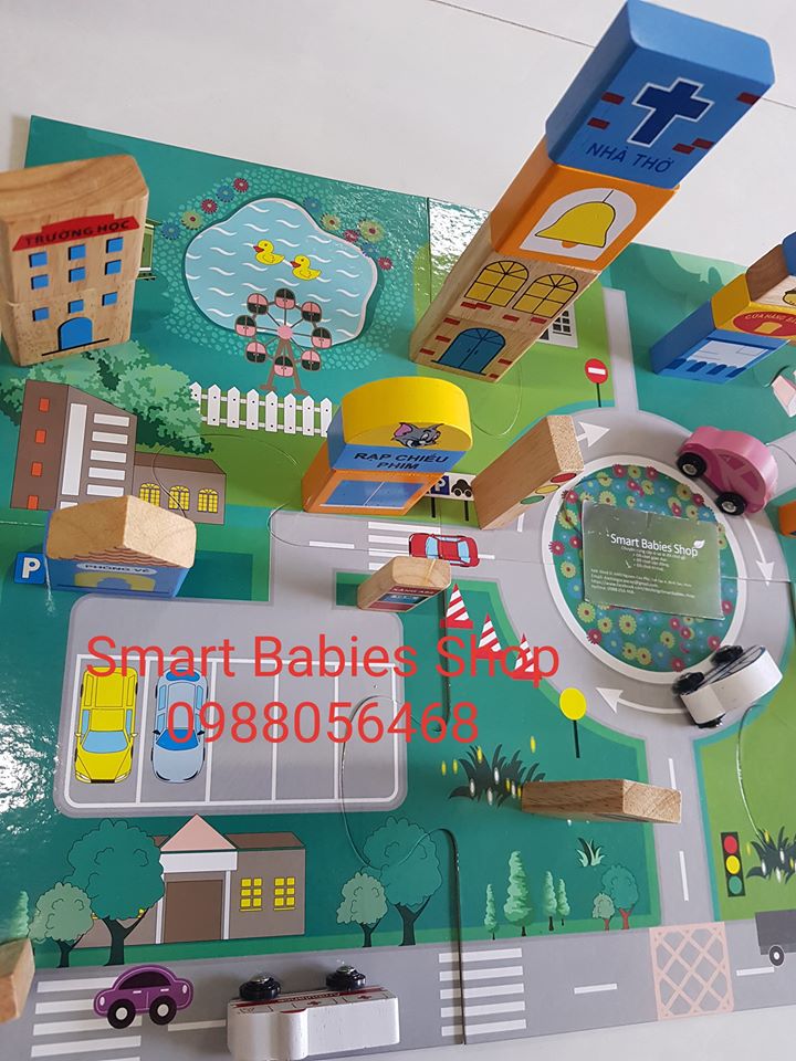 [HCM]Đồ chơi gỗ Winwintoys - Thành phố tương lai