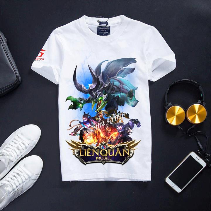 Áo Liên Quân Mobile Cổ Tròn Màu Trắng - Kriknak bạc